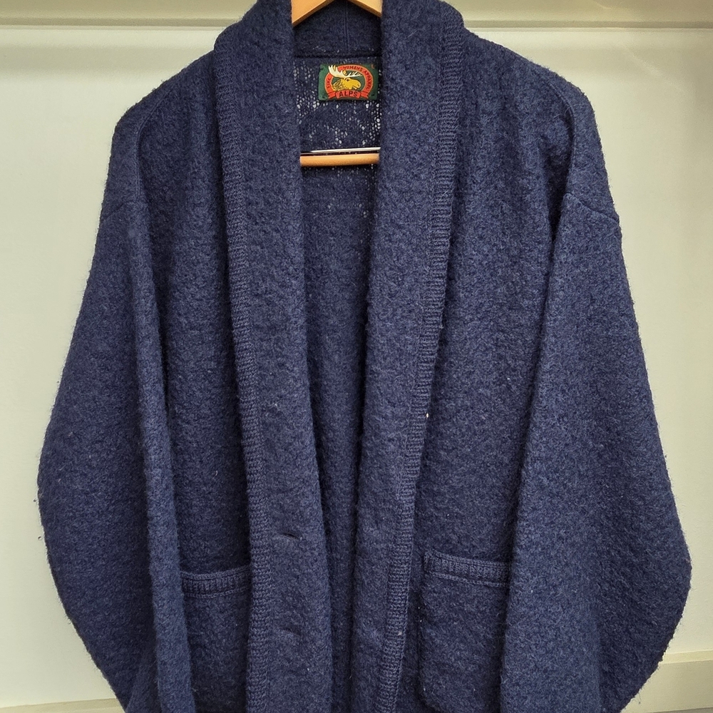 Cozy Navy Blue Women's Cardigan